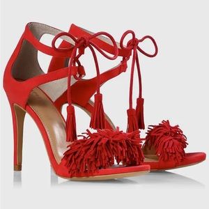 Brand 🆕 Express Faux Suede Ankle Strap Sandals